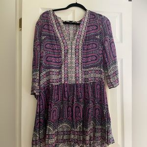 Patterned shirt dress perfect for summer and beach